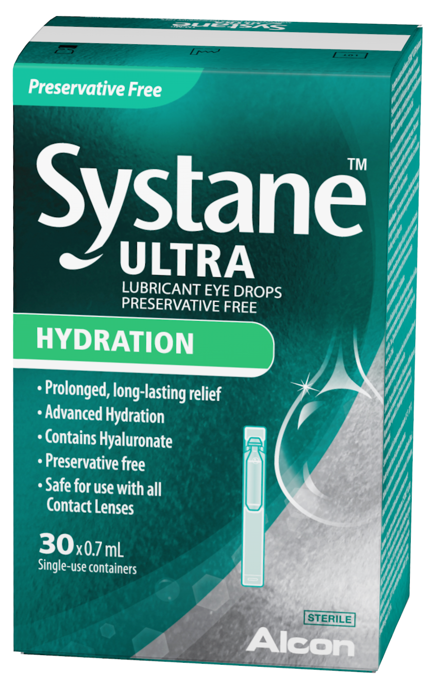 Systane ultra hydration preservative free lubricant eye drop