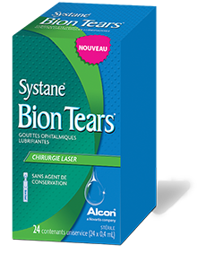 Gouttes oculaires lubrifiantes Systane Bion Tears contre la sécheresse oculaire